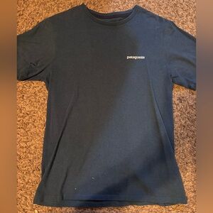 Patagonia Men’s Short-Sleeve Tee in Navy with Chest Logo